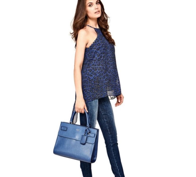 Чанта GUESS, синя