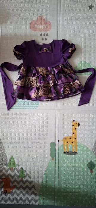 Платье атласное 74-80