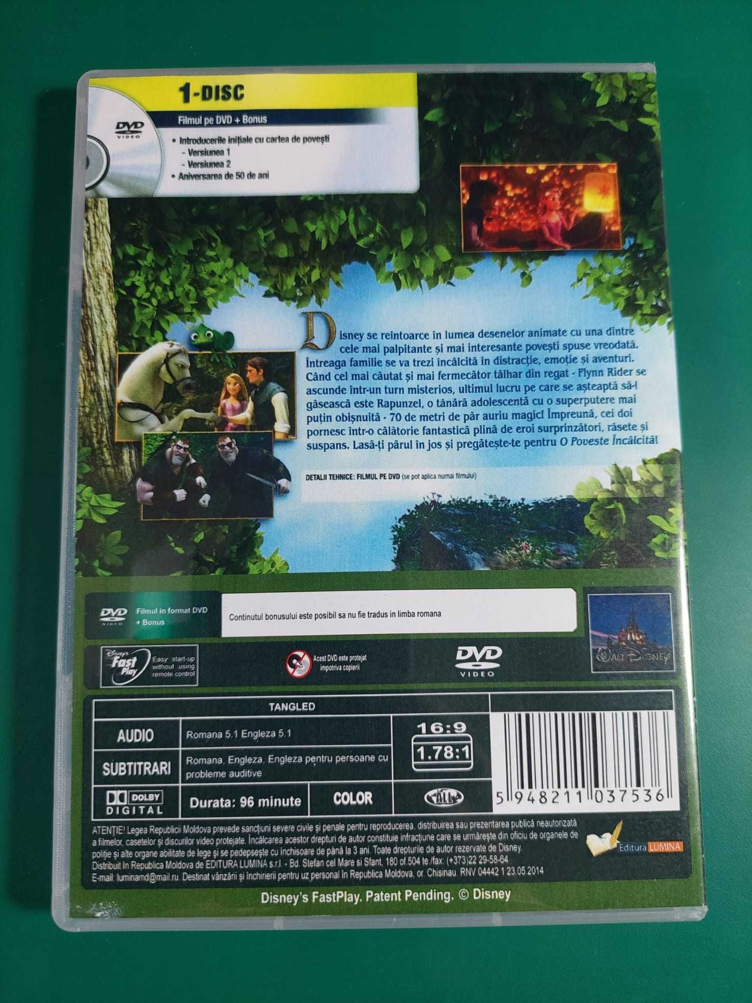 Tangled - O poveste încâlcită DVD Dublat in limba romana