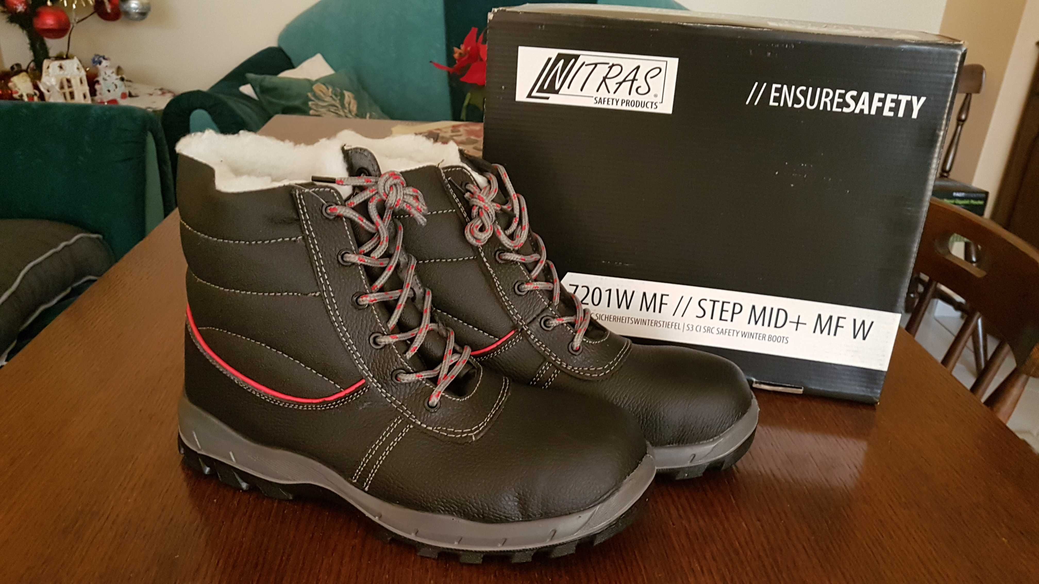 НОВИ - Зимни работни обувки NITRAS S3 7201W MF / НОМЕР-45