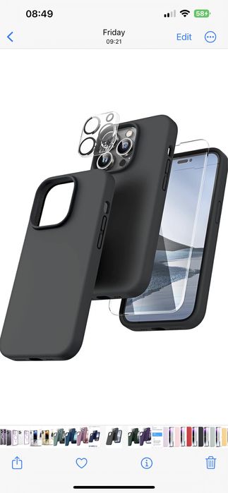 Husa Armour+Folie Camera +Folie Sticla HH Iphone 14/15/16/PRO/MAX/PLUS