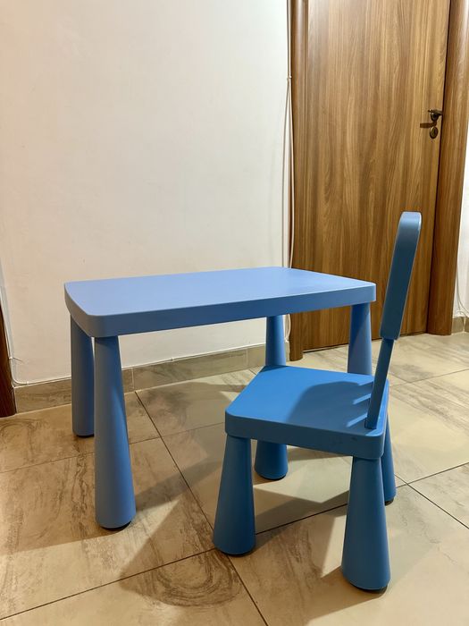 Masa si scaun de copii Mammut Ikea