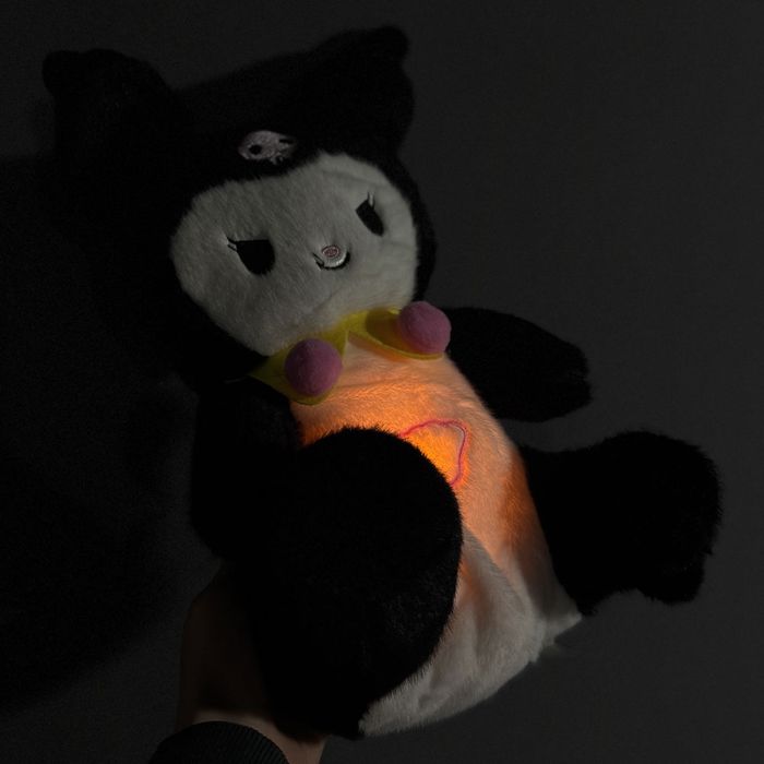 Интерактивна плюшена играчка Дишаща и Музикална Куроми 30см Kuromi