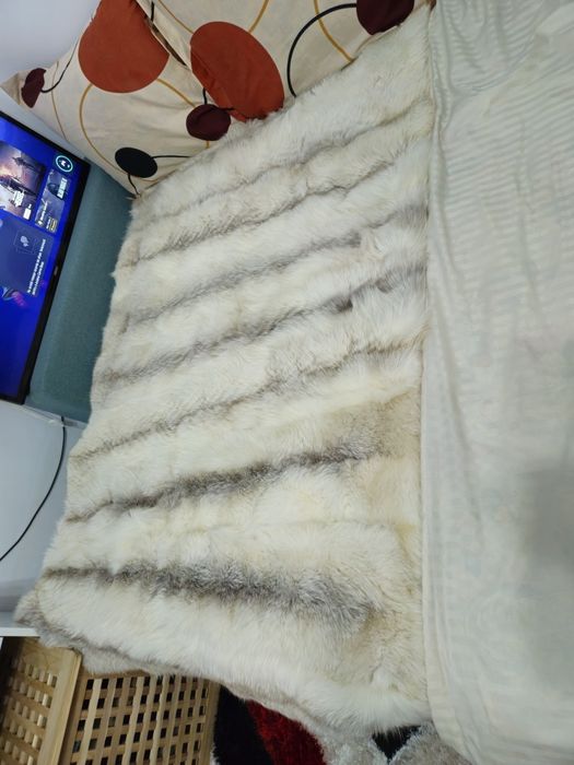 Covertură blană naturală