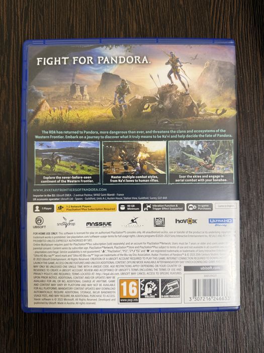 Avatar Frontiers of Pandora, PS5