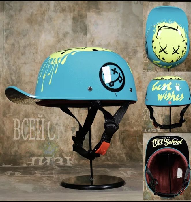 Casca Retro protecție stil sapca rap CUS7OM Ind. trotinete, biciclete,