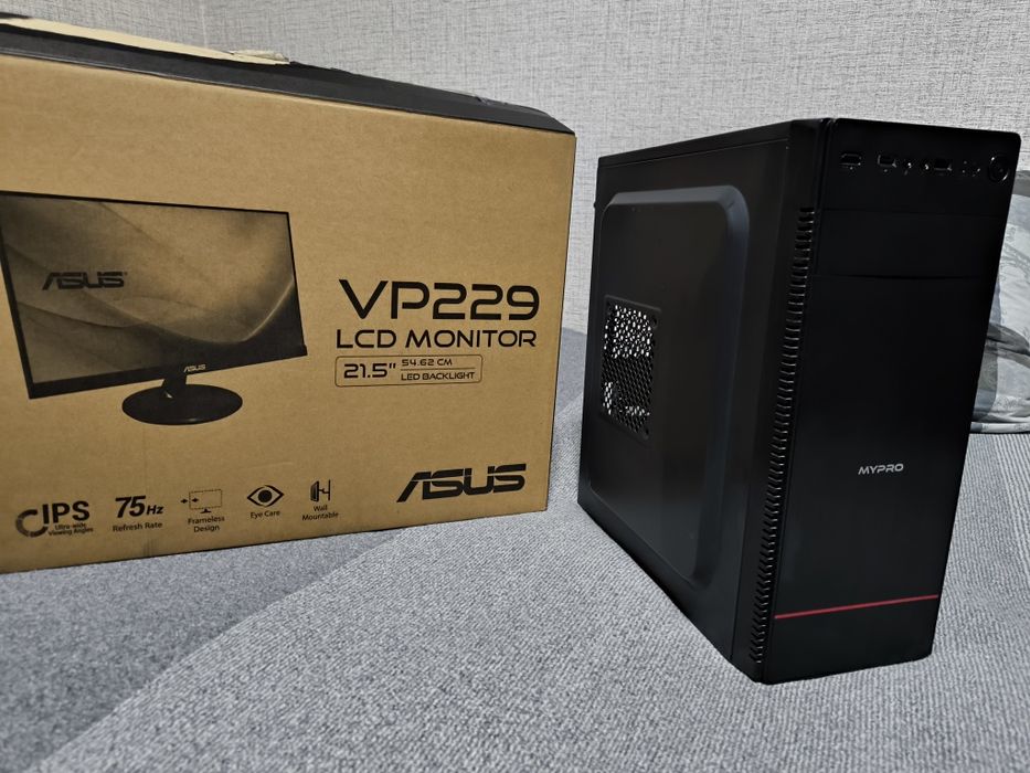 Игровой компьютер+монитор asus