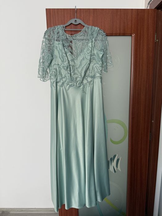 Rochie eleganta verde menta