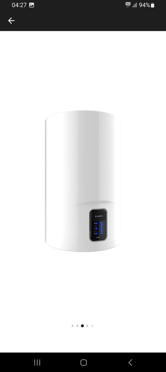 Boiler electric Ariston Lydos Wi-Fi 80L, 1800 W, conectivitate interne