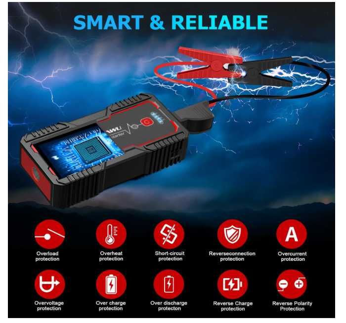 Robot pornire Jump starter FOWAWU 2000A
