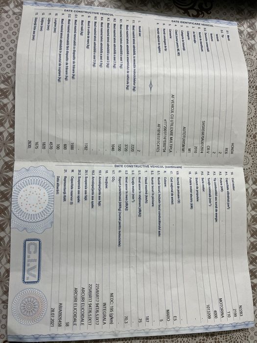 Honda CRV 4x4, transmisie automată