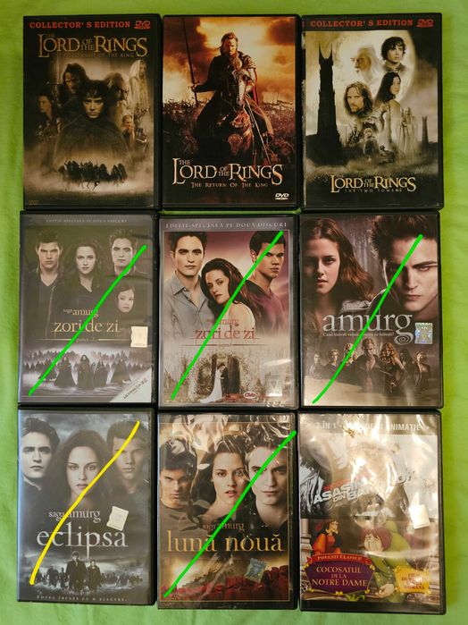 Filme video Dvd 10 lei/buc