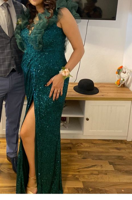 Rochie eleganta lunga cu paiete pentru gravide