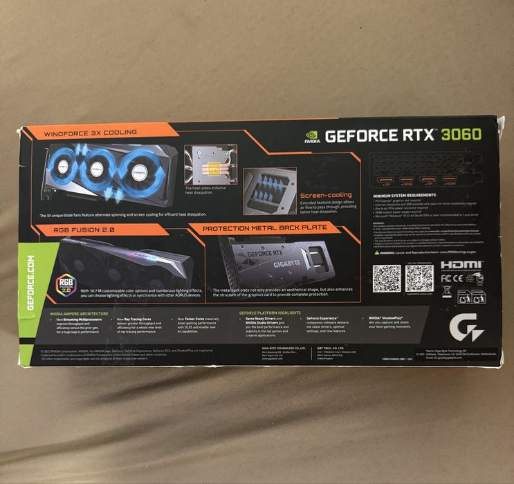 Placa video Gigabyte RTX 3060 12GB