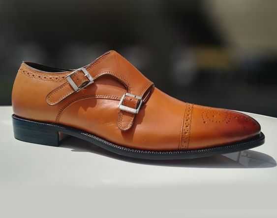 Pantofi monk 45 45.5 premium cap toe Jules NOI piele naturala moale