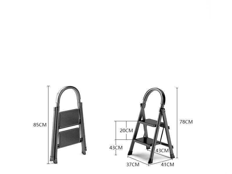 Лестница, стремянка, не скользит, 2 - Ступени, до 120 кг.