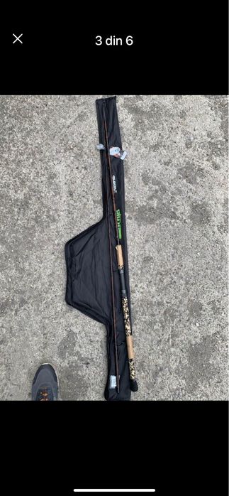 Lanseta  black cat wild catz spin si mulinete fin nor sportfisher 640