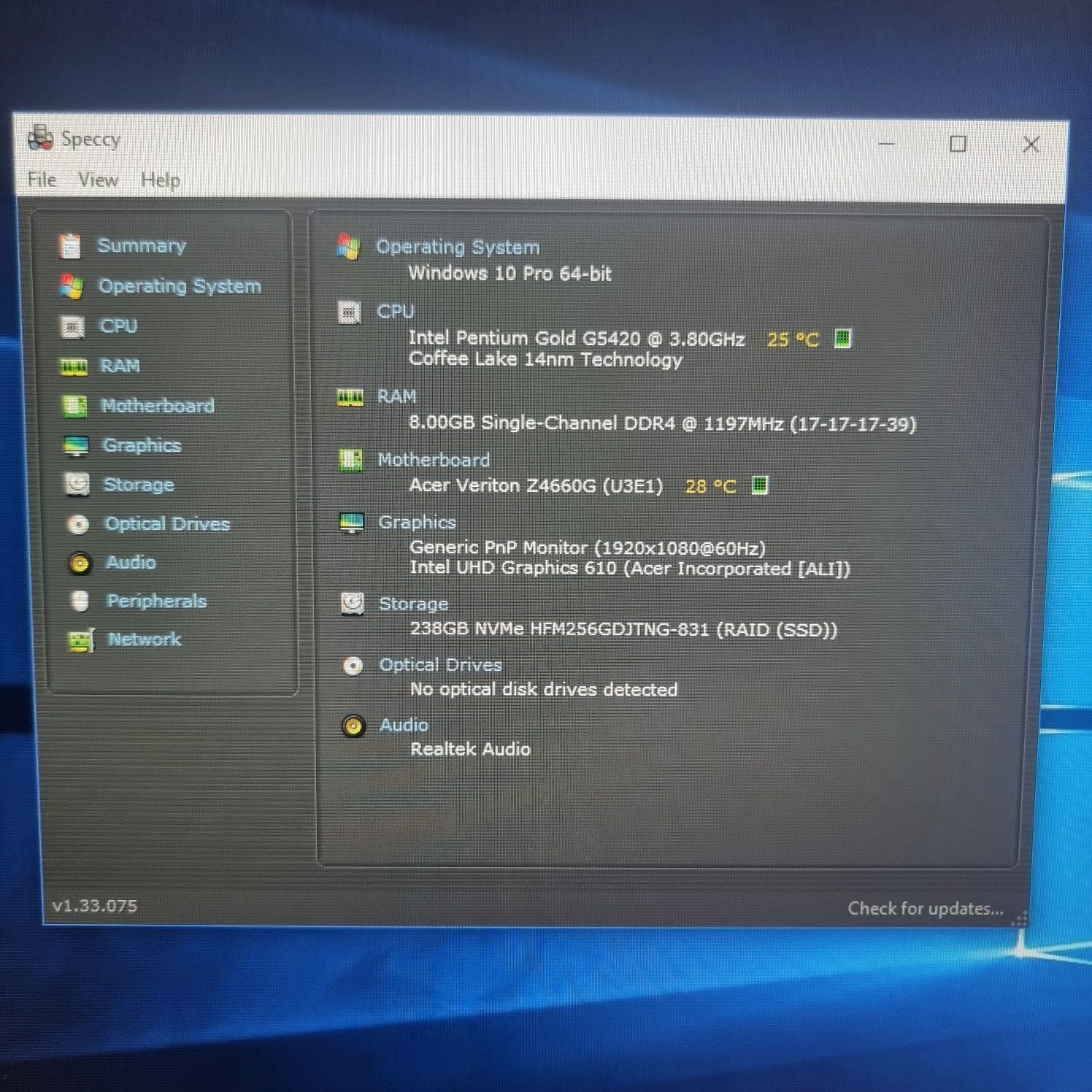 Amanet f28: Sistem Desktop All in One Acer Z4660G