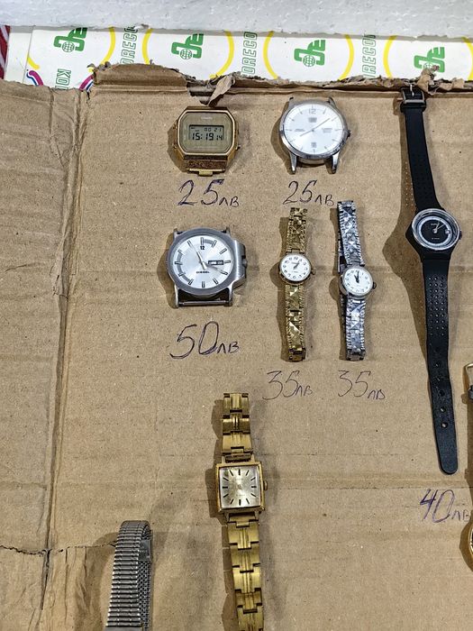 Часовници Casio, Seiko, Raketa, Diesel, Chaika и др