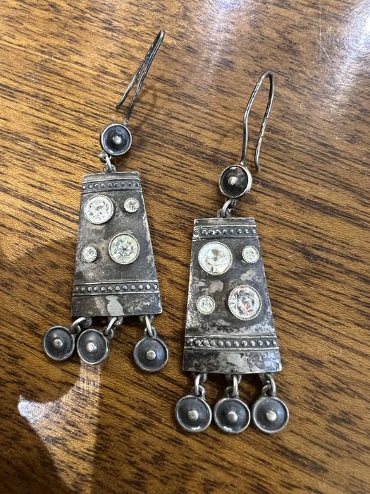 Серьги 875 проба редкие