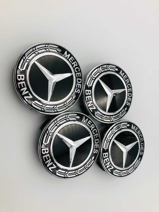 Capace Janta Compatibile Mercedes 72 mm negru nou