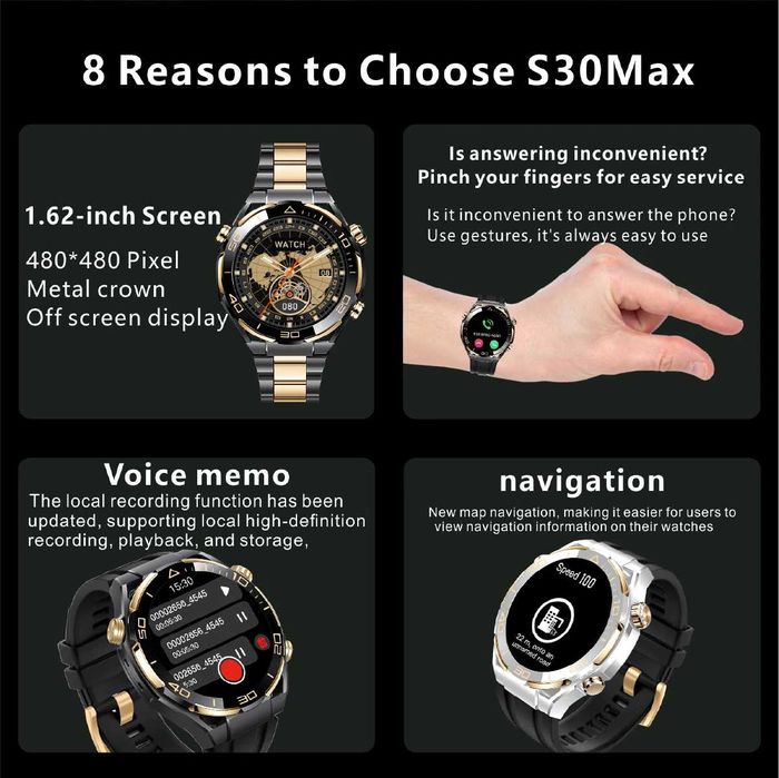 Ceas Smartwatch S30Max Luxury