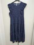 Rochie bleumarin cu buline