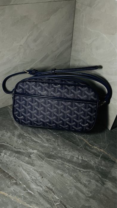 Тёмно синий сумкa-Goyard