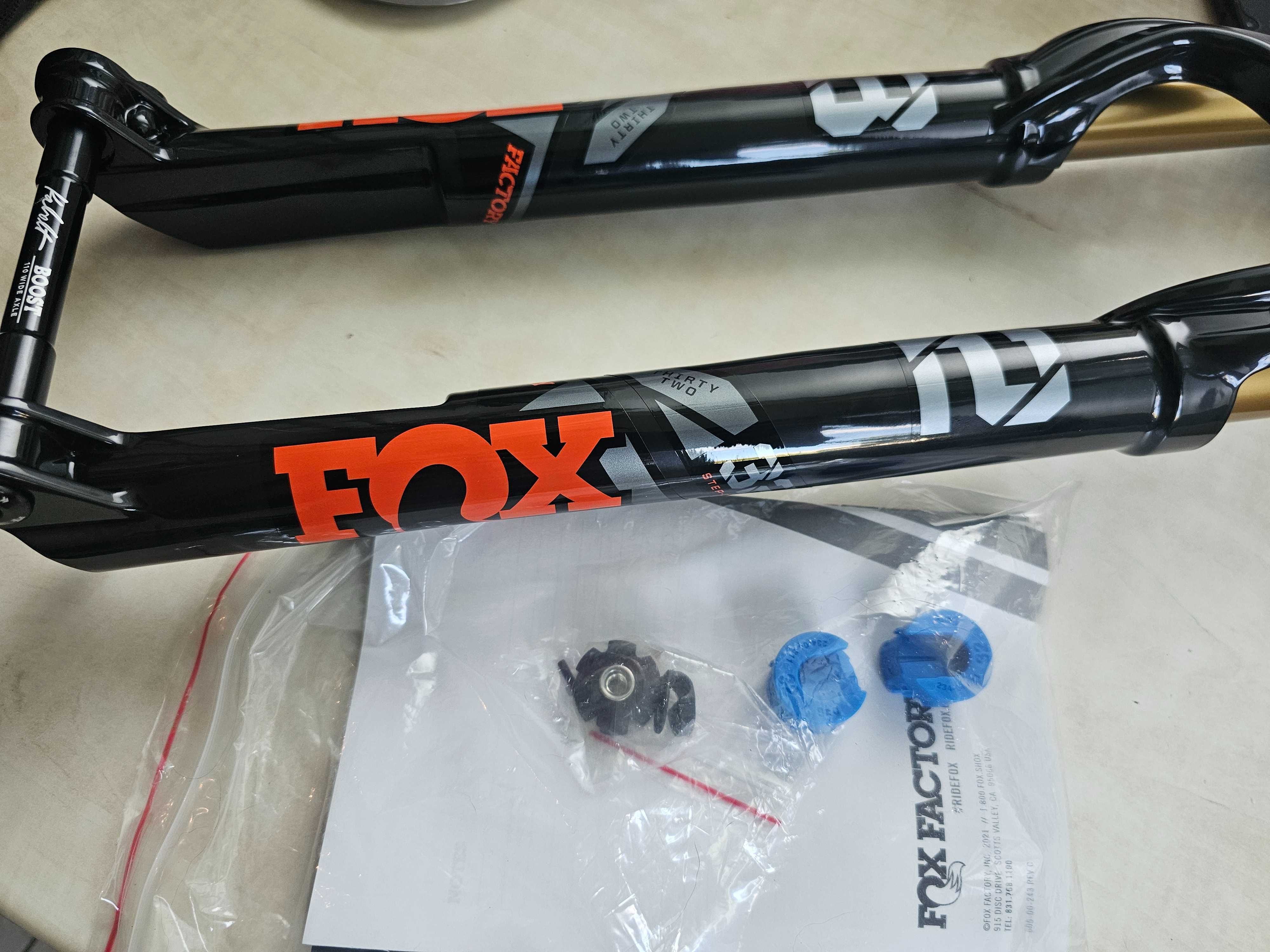 Furca noua FOX 32 SC 29 Factory kashima 100MM FIT4 remote boost 15X110