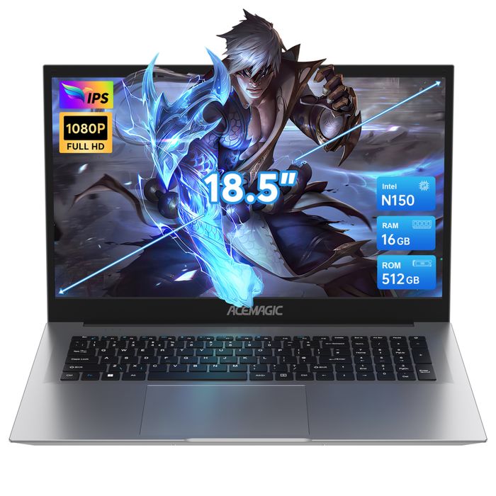 Laptop ACEMAGIC AX18 18.5”  N150 16GB 512GB Nou Sigilat Transp Inclus