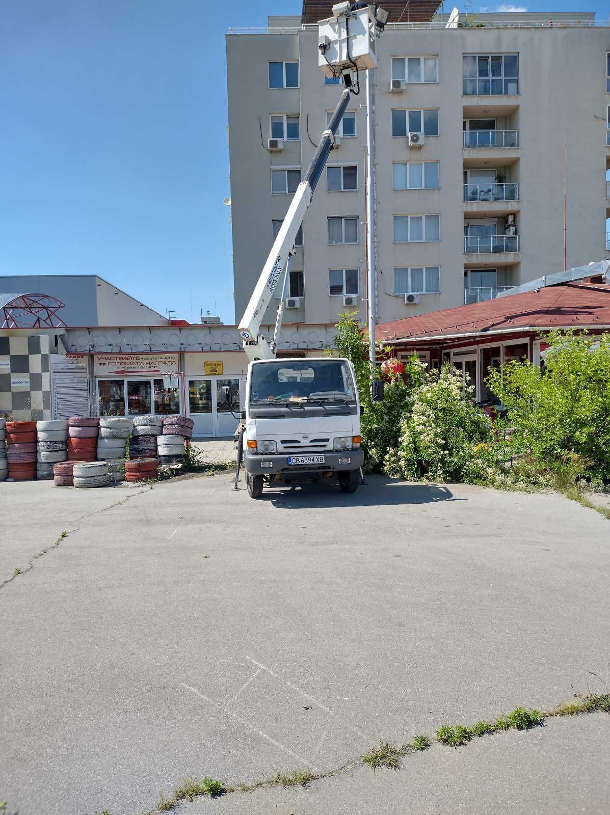 Автовишки с оператор под наем 16 м и 20 м.