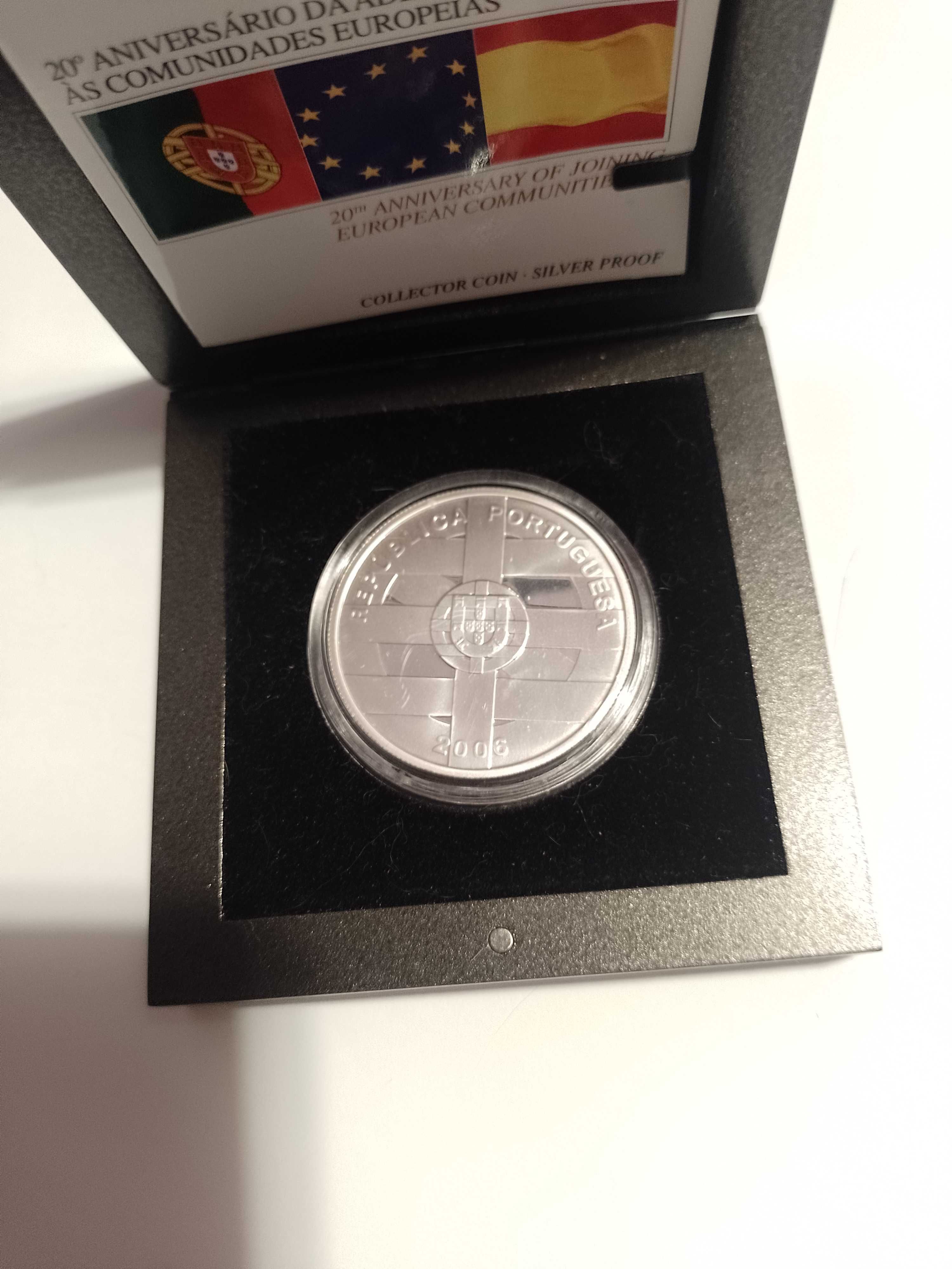 Moneda 10 euro 1996 proof Portugalia rară 27g argint 925 tiraj 8000