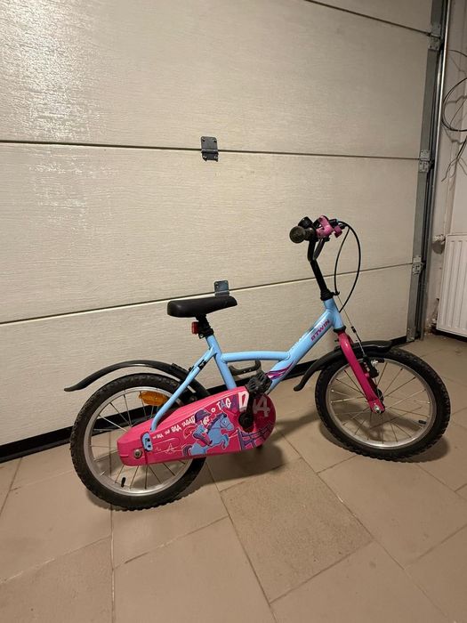 Bicicleta fetita 5-8 ani, 18’’ inch, B-Twin (Decathlon)