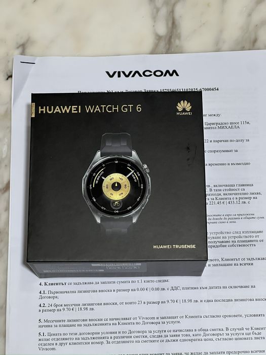 Huawei Watch GT 6 Като нов! Гаранция!