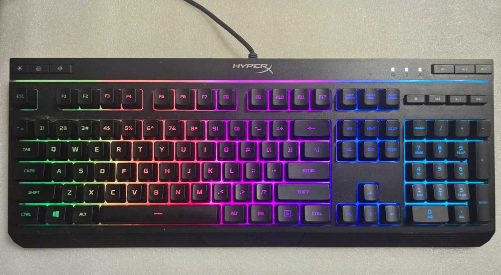Tastatura gaming HyperX Alloy Core RGB, membrana, iluminare  US
