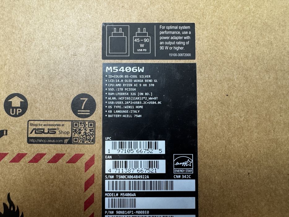 Asus Vivobook S M5406W Sigilat