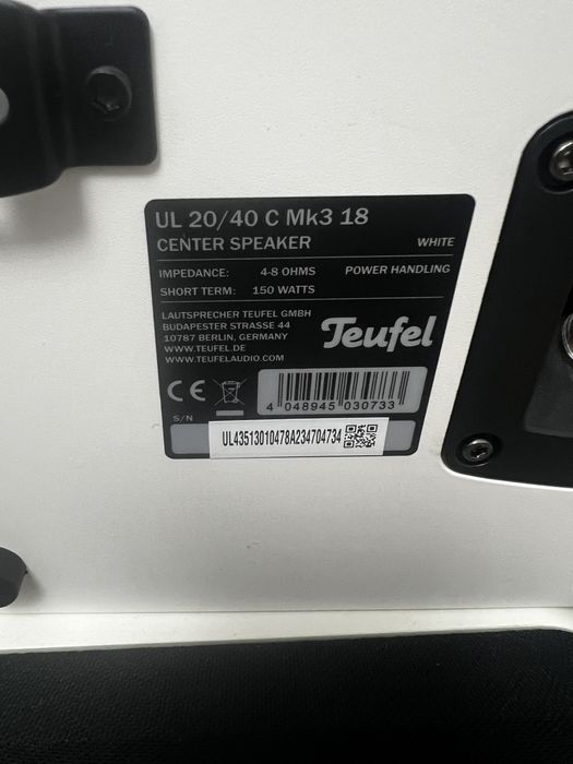 Sisitem Audio Teufel Ultima + Amplificator Denon Avr-x2100w