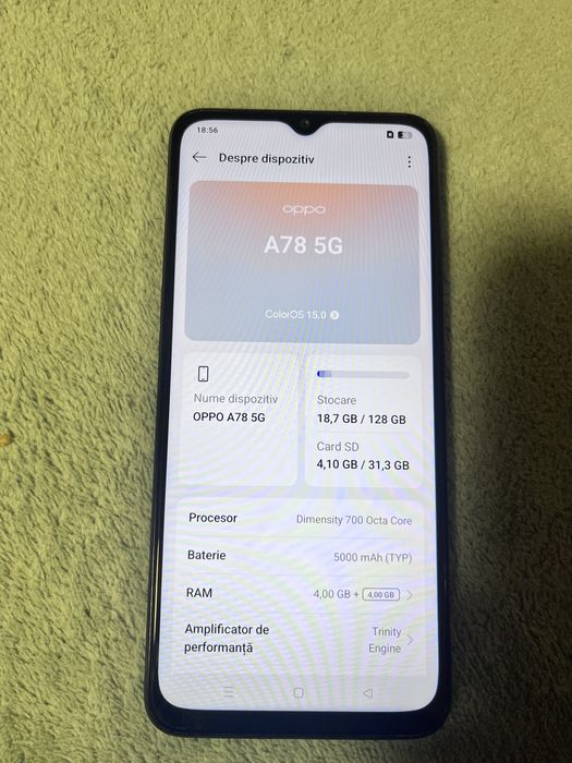 oppo A78 5g fara urme de uzura