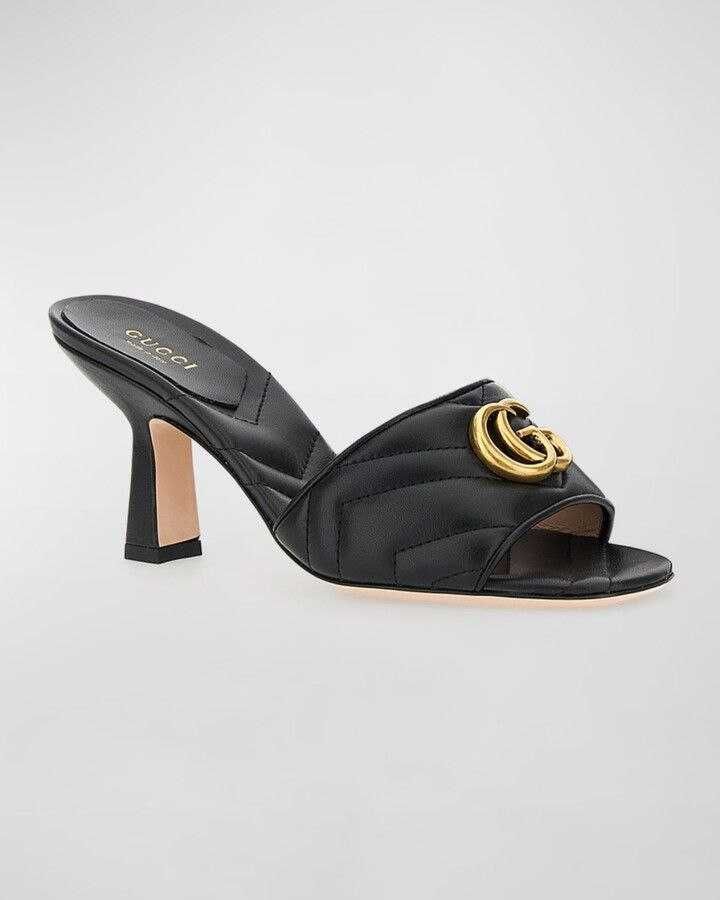 Дамски кожени токчета чехли GUCCI модел 2025