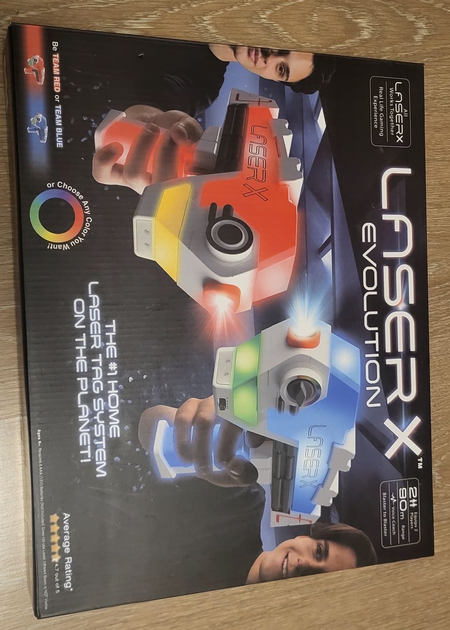Set arme jucărie, Laser X, raza de actiune 90m