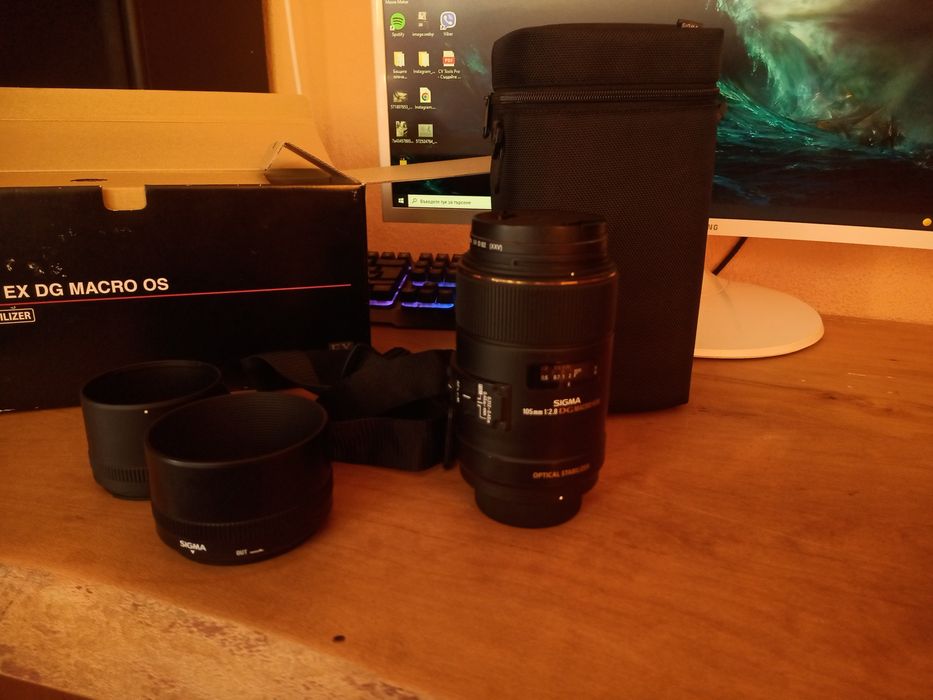 Sigma 105mm,f/2.8 DG Macro HSM,OS за Nikon f