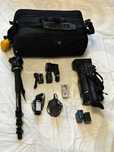 camera PANASONIC aproape noua monopied Mafrotto