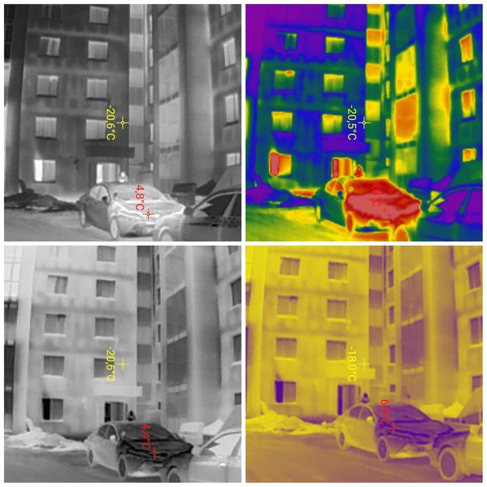 Тепловизор проверка тепловизором батареи окна стены теплый пол тепло