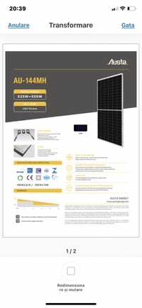 Panouri fotovoltaice 550 w