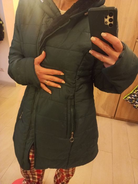Geaca verde iarna M/L