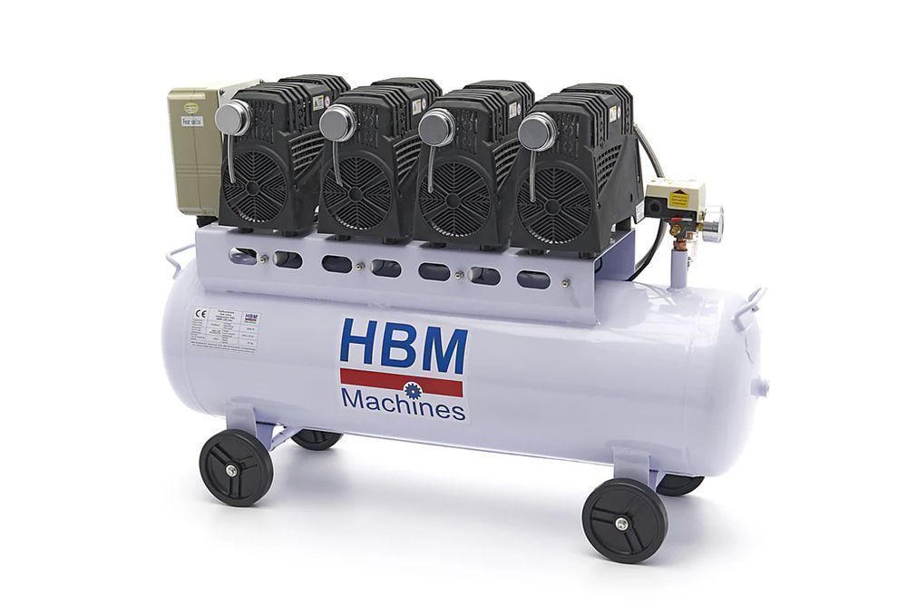 Compresor silentios zgomot redus  fara ulei 120 l 10 bari hbm machines