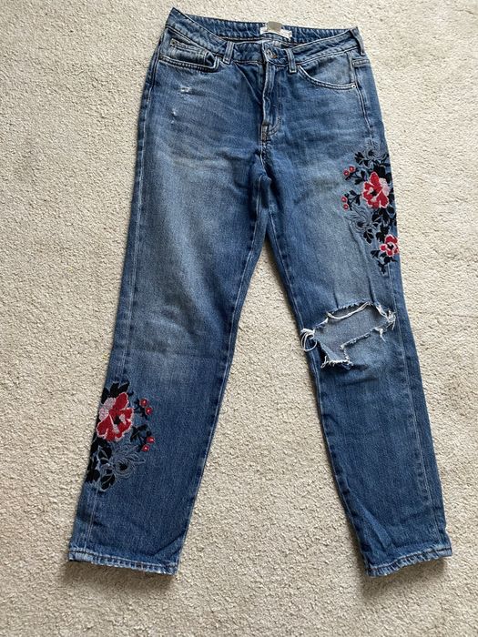 Livrare gratuita blugi / Jeans mom fit Pull&Bear H&M masura 36