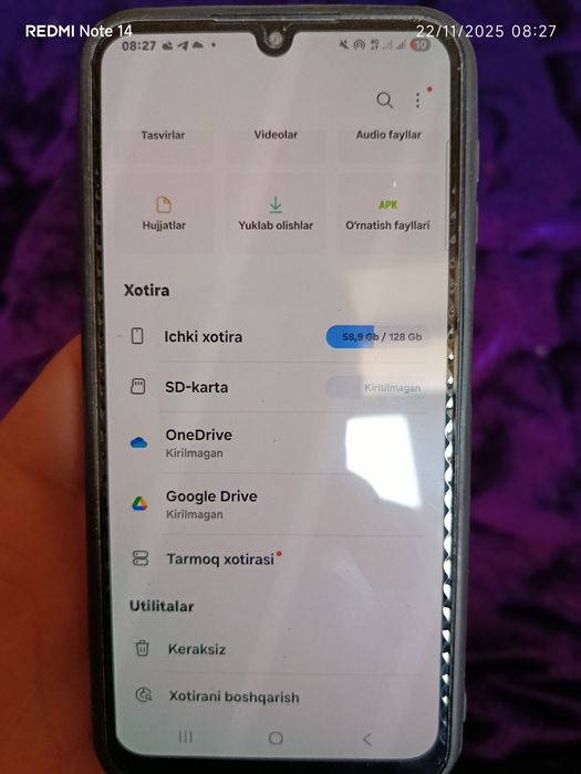 Samsung a24 xotirasi 128gb
