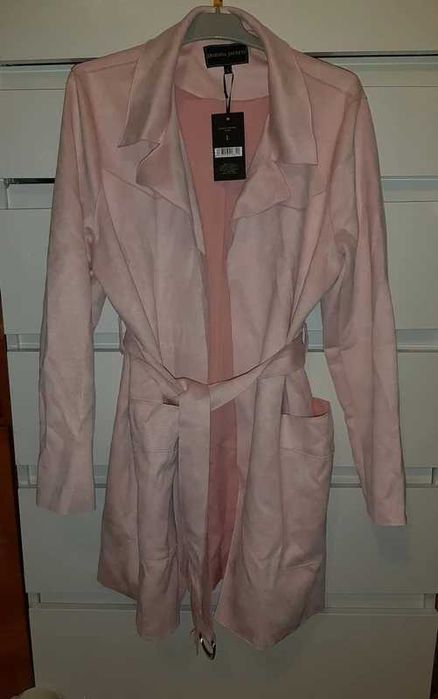 Jachetă Legenda Jackets, roz, catifelată, nouă