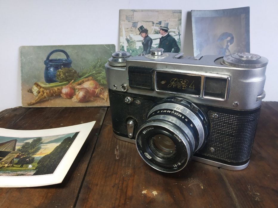 Ретро Руски фотоапарат Фед 4.с обектива